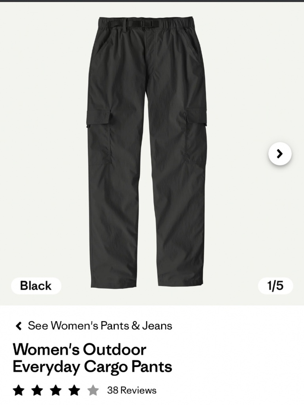 Women’s outdoor everyday cargo pants